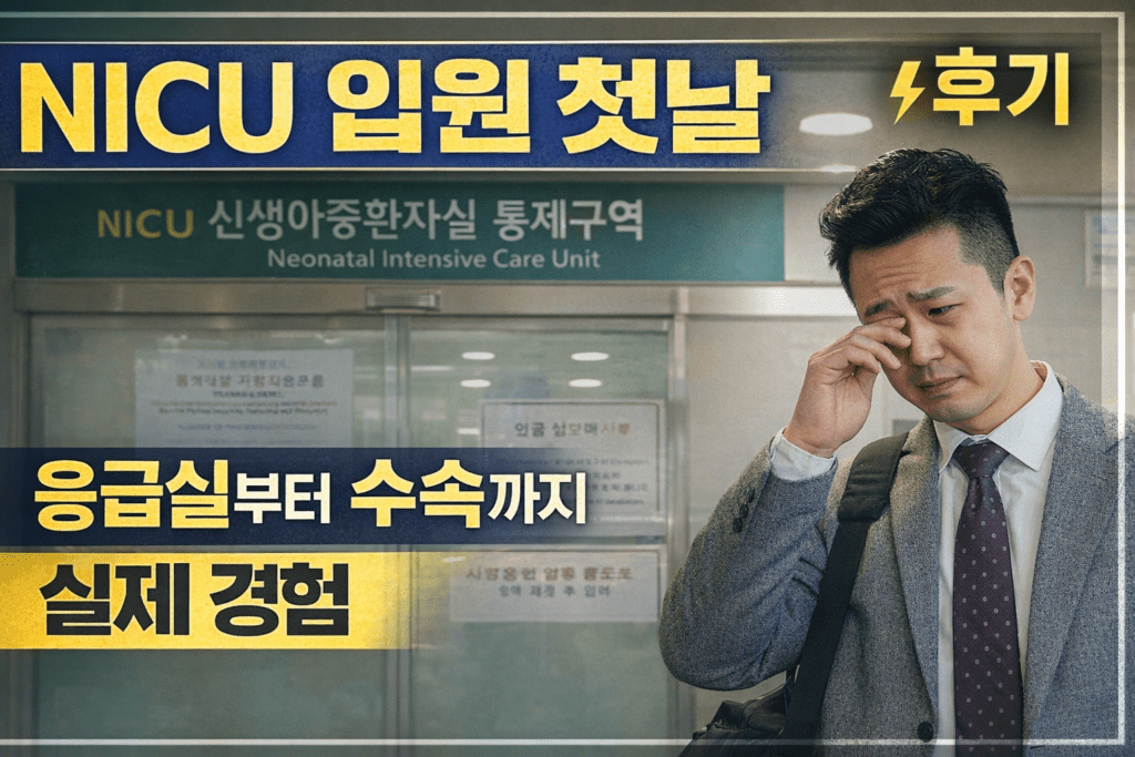 신생아 집중치료실 일과 표