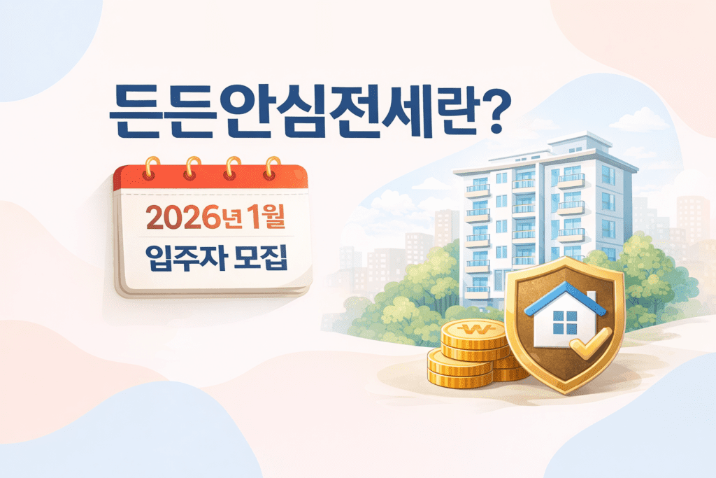 안전한 주택 입주 모집 안내