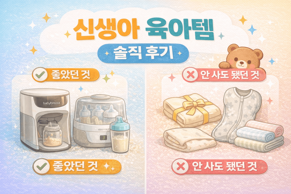 70일차 기준 신생아 육아템 솔직 후기 썸네일