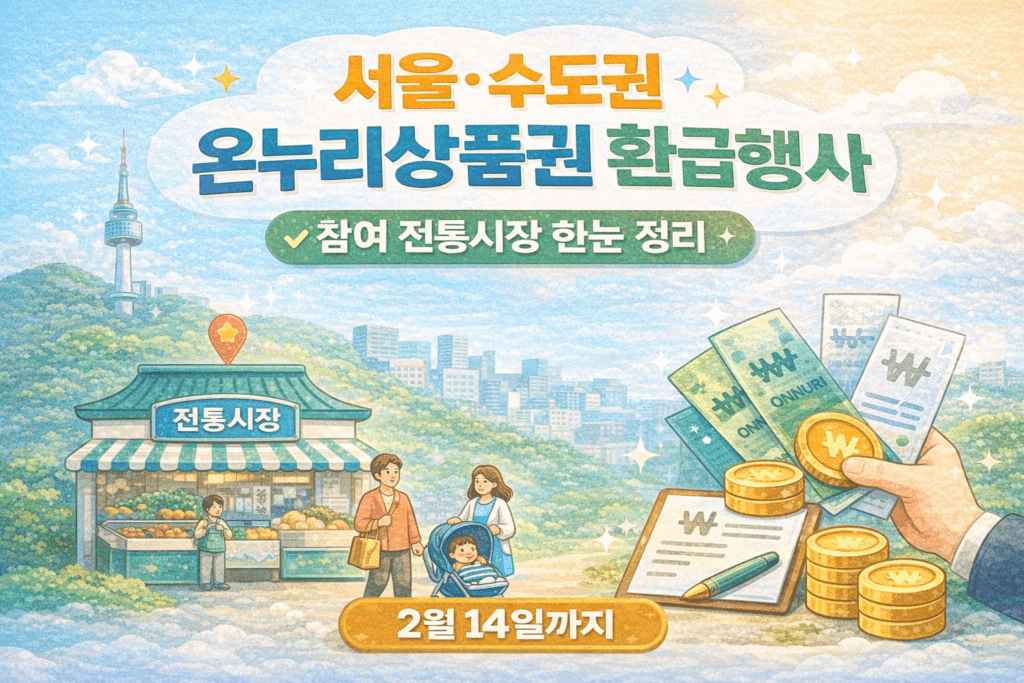서울·수도권 온누리상품권 환급행사