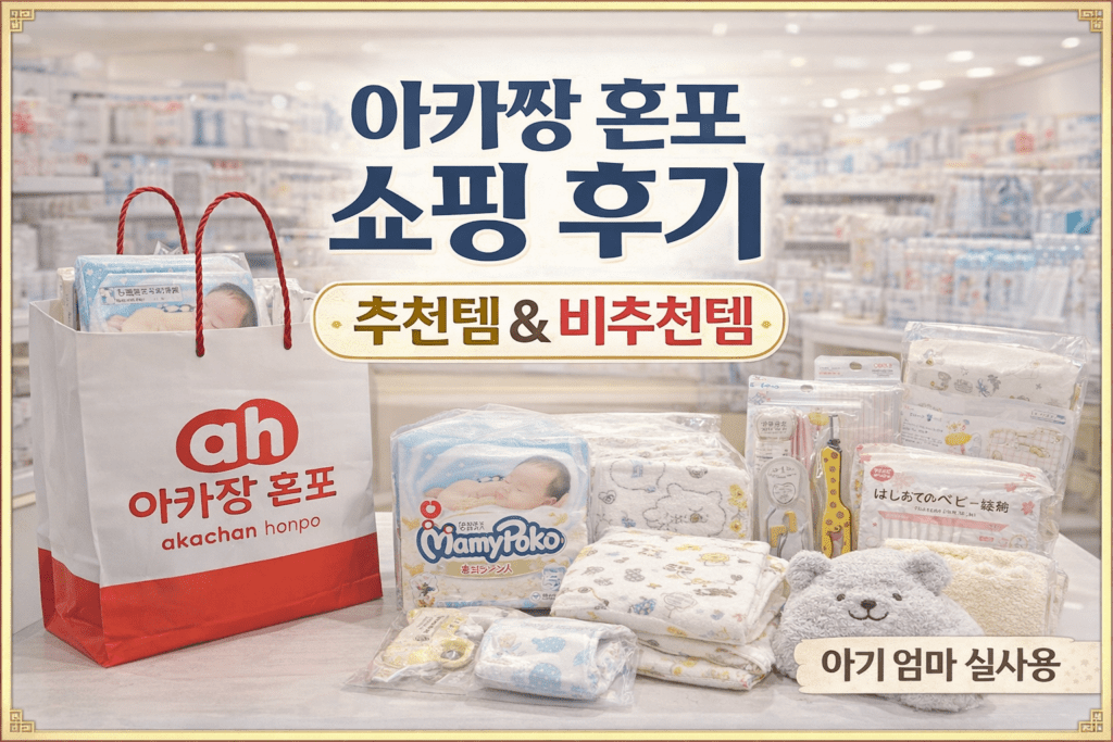 아카짱 혼포 쇼핑 후기 추천템 비추천템 아기 엄마 실사용