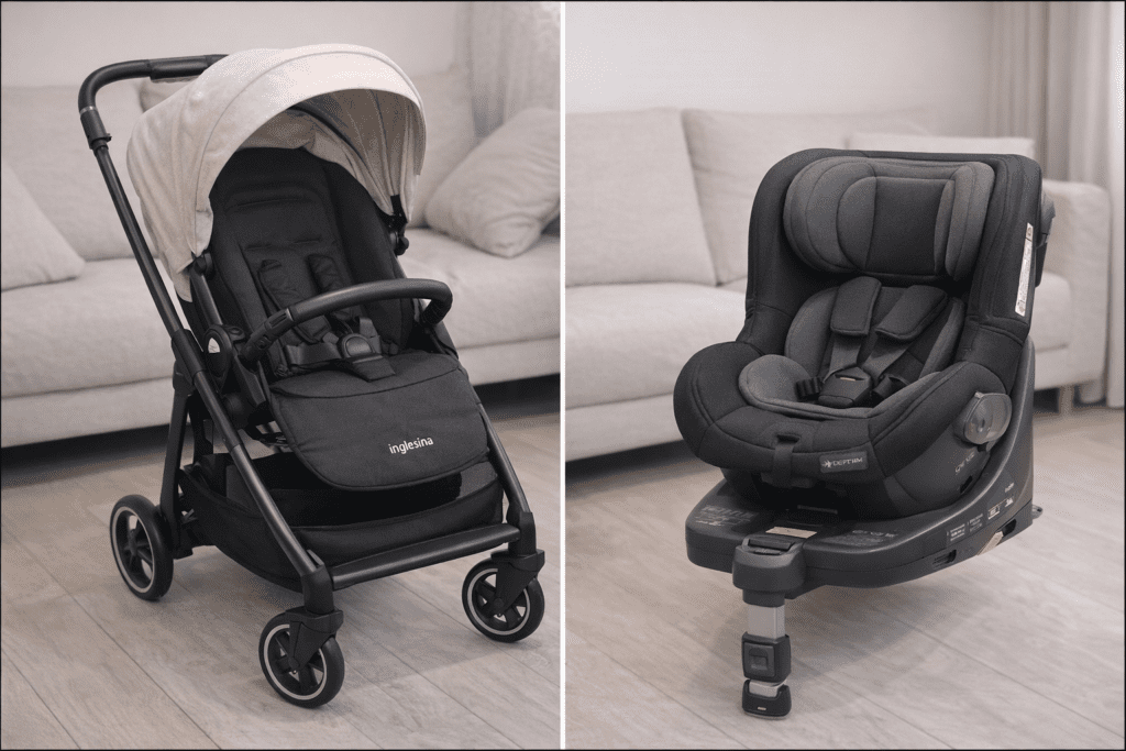 잉글레시아 일렉타 절충형 유모차, 다이치 원픽스 시즌3 아이사이즈 카시트