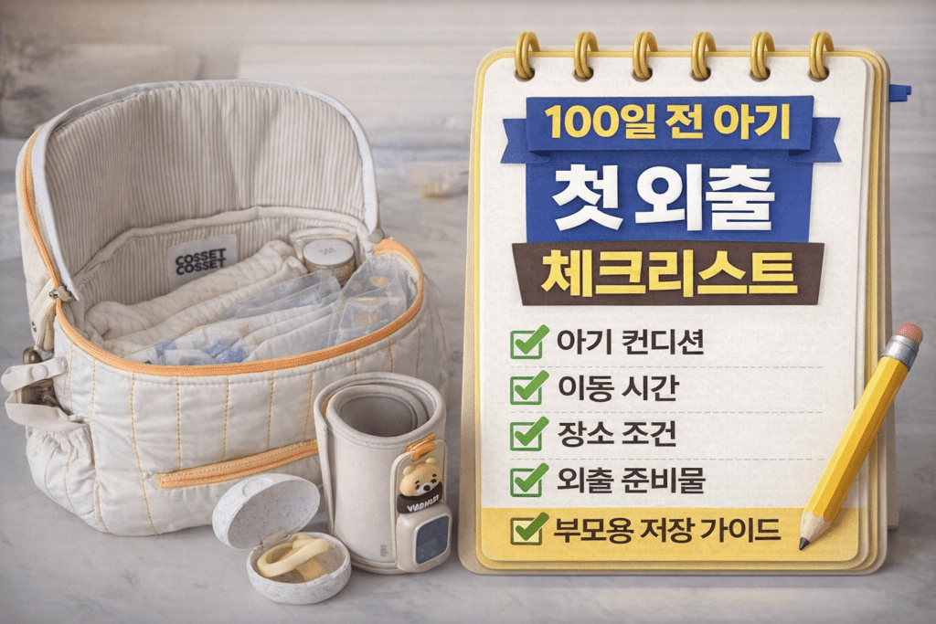 100일 전 아기 첫 외출 체크리스트 썸네일
