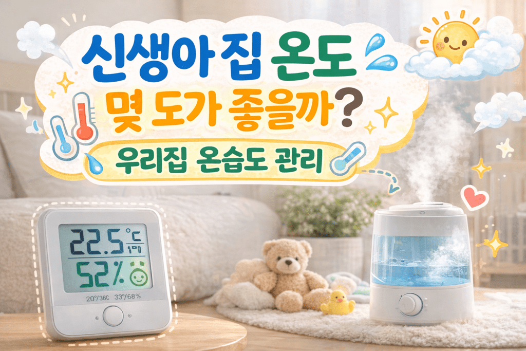 신생아 집 온도와 습도 관리 방법