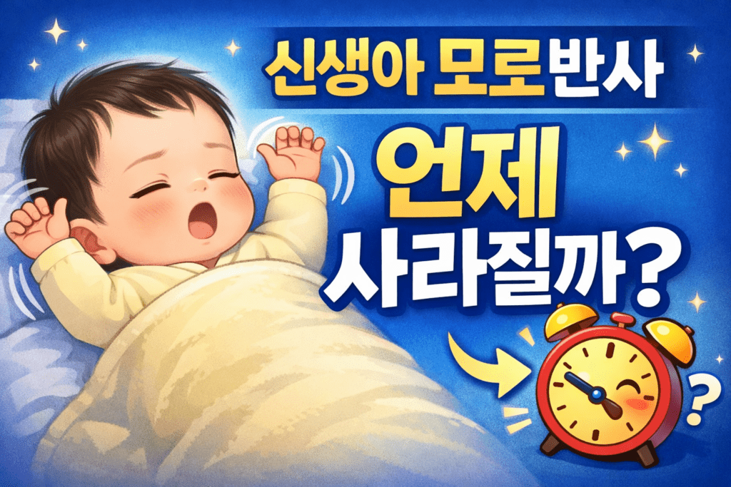 신생아 모로반사 언제까지 정상일까 사라지는 시기 육아 정보