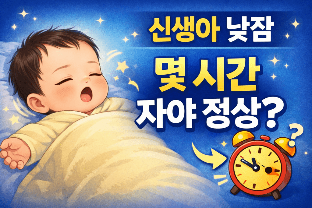 신생아 낮잠 시간 몇 시간 자야 정상일까 98일 아기 수면 패턴