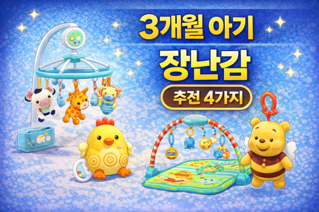 3개월 아기 장난감 추천 타이니모빌 꼬꼬맘 아기체육관