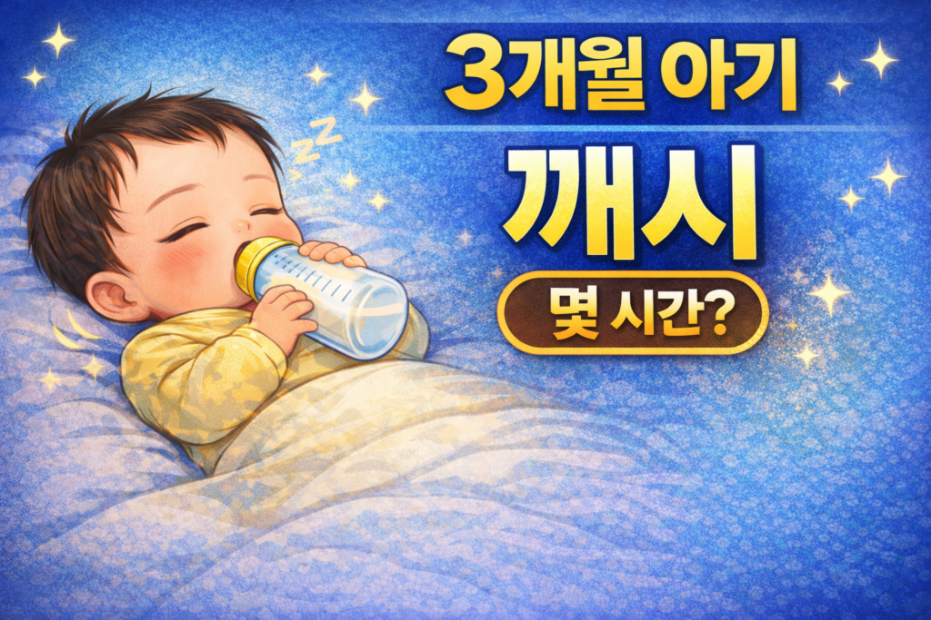 3개월 아기 깨시 몇 시간 깨어있는 시간 육아 정보