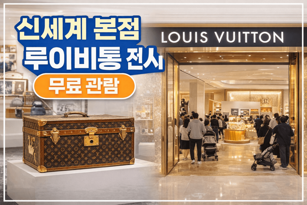 신세계 본점 루이비통 Visionary Journeys 전시 포스터