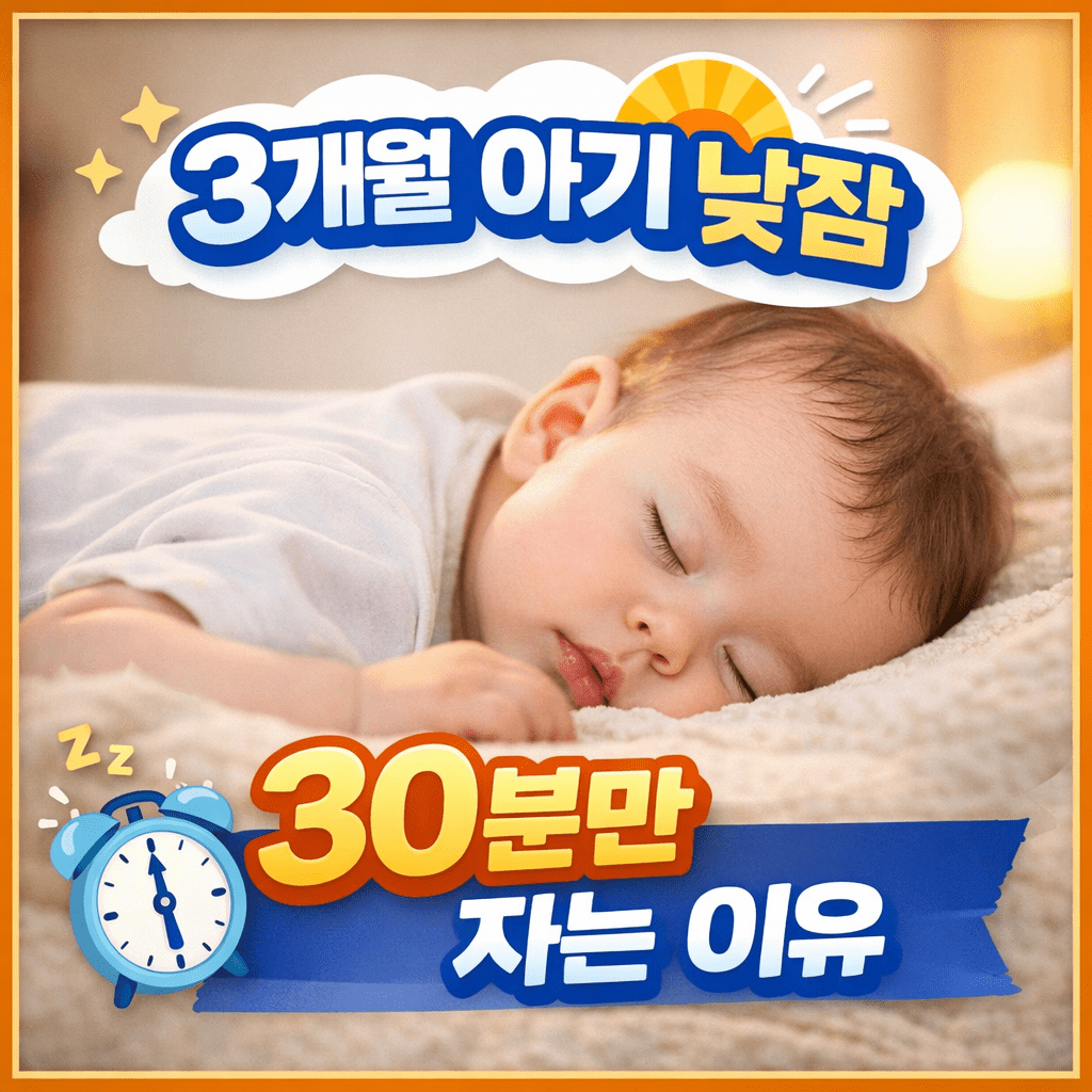 3개월 아기 낮잠 30분만 자는 이유와 아기 낮잠 늘리는 방법