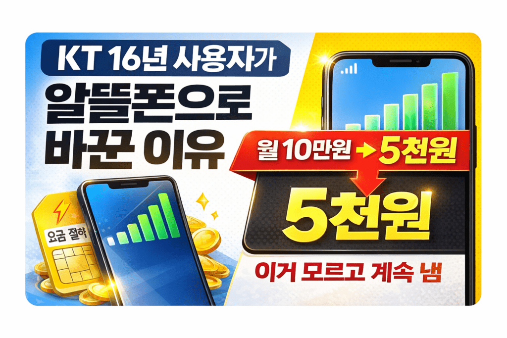 알뜰폰 번호이동 후기, KT에서 알뜰폰 변경 과정과 통신비 절약 실제 경험