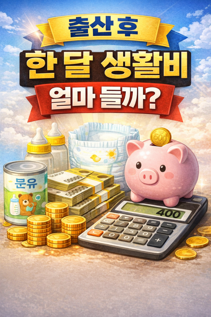 출산 후 한달 생활비 아기 비용 분유 기저귀 실제 지출 공개