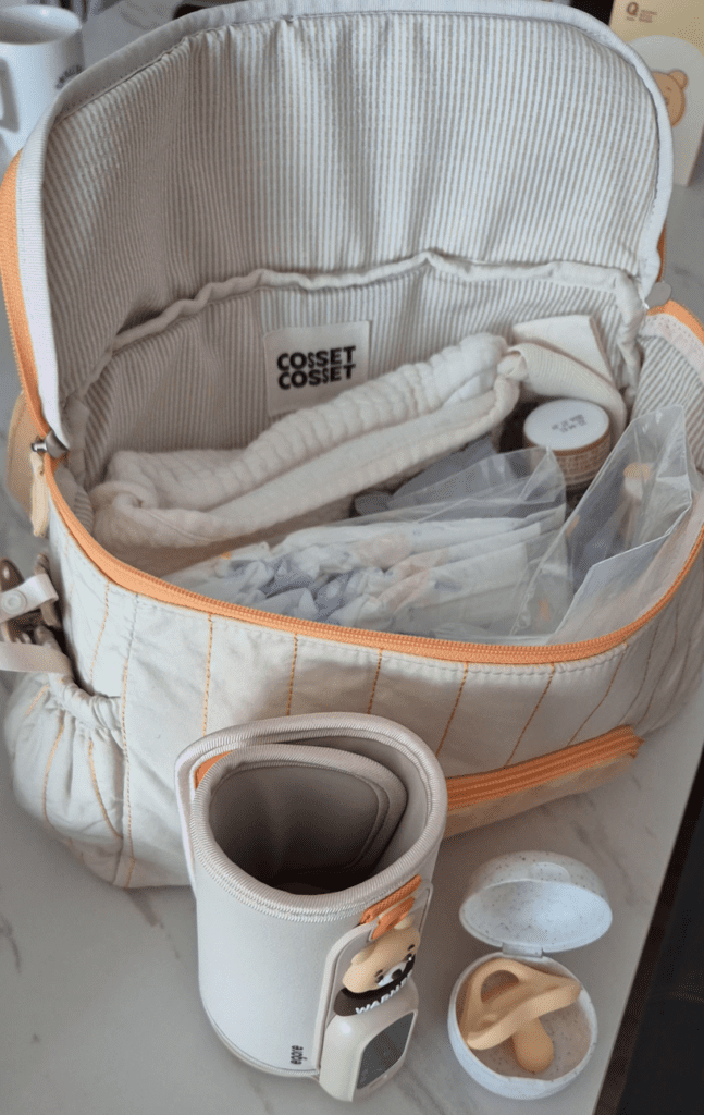 100일 전 아기 외출 가방 준비물 실제 사진