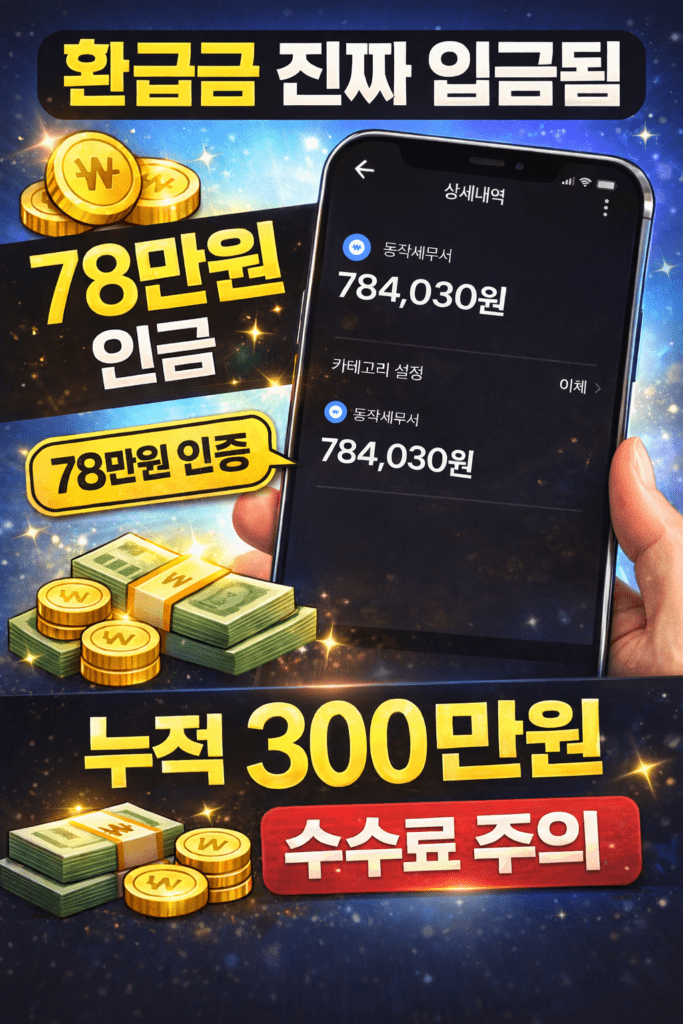중소기업 소득세 환급 실제 입금 인증 누적 300만원 연봉 5천 후기